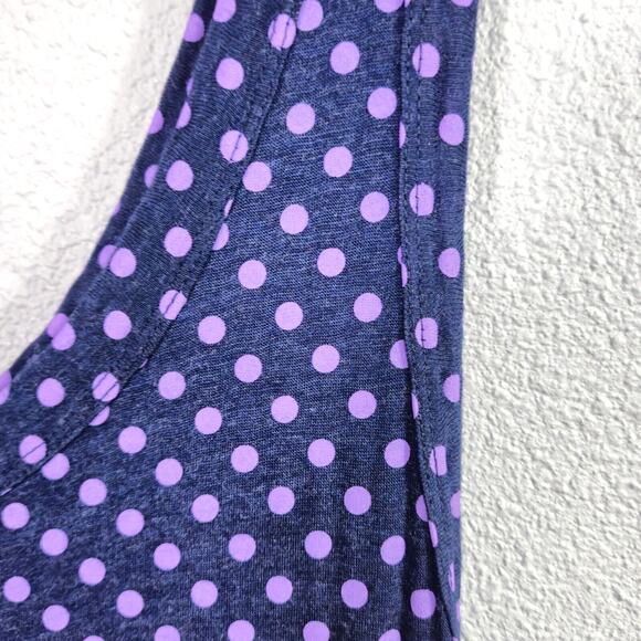 Soft Surroundings Women’s Maxi Dress Prairie Whimsy Polka Dot Tank Style Size XL - Picture 9 of 11